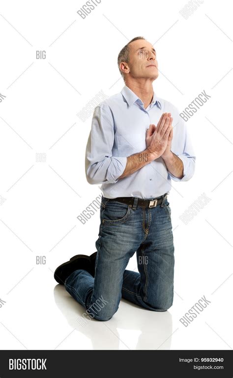 Man Kneeling Praying Image & Photo (Free Trial) | Bigstock