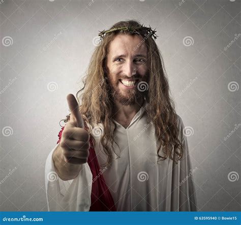 Positive Jesus stock photo. Image of smile, jesus, catholic - 63595940