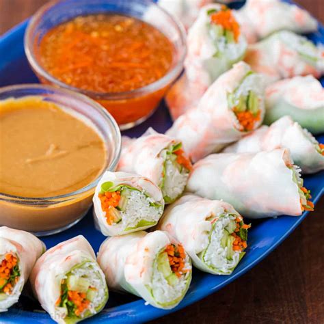 Fresh Spring Rolls Recipe with Best Dipping Sauce | Recipe Cart