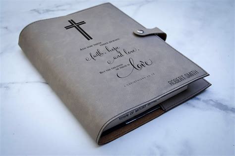 Personalized bible cover, Leather Bible Cove, Custom Bible Cover, Christian Gifts for Men, First ...