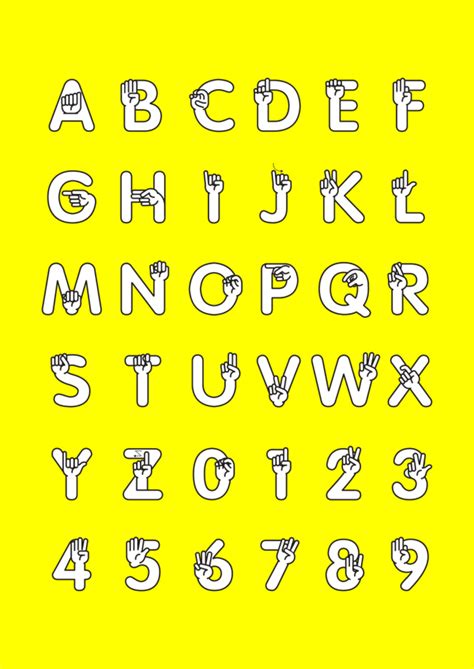 HelloFont - Vector Fonts - Sign Language Font