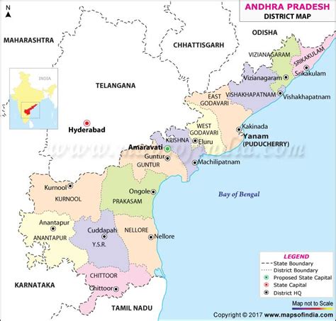 District Map Of Andhra Pradesh