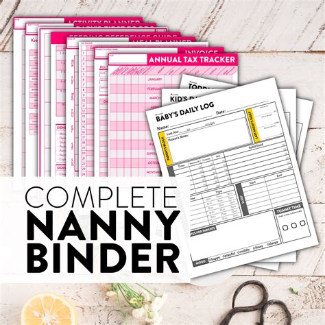 Complete Nanny Binder Digital - Etsy | Nanny binder, Nanny, Nanny activities