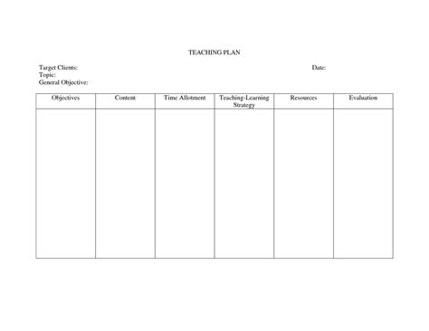 015 Template Ideas Free Nursing Assessment Blank Care Plan Inside Blank Syllabus Template - Best ...