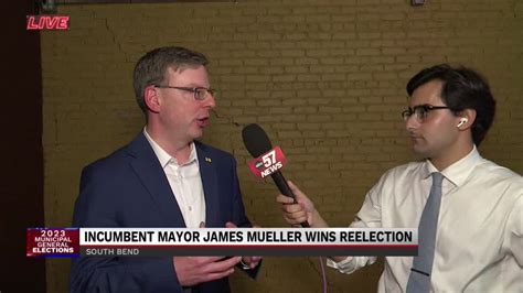 Mayor James Mueller wins second term as South Bend Mayor