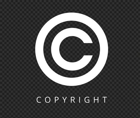 Copyright White Logo Icon PNG | Citypng