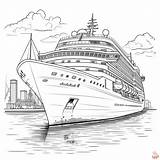 Printable Cruise Ship Coloring Pages Free For Kids And Adults sketch template