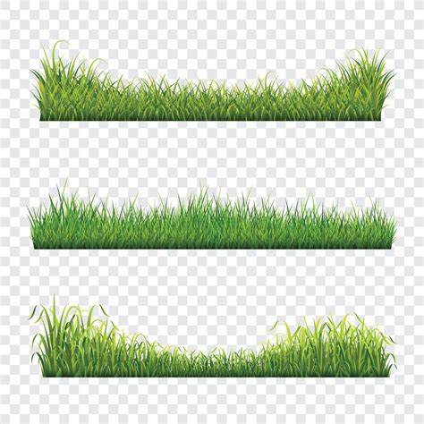 Green Grass Border Set 8370811 Vector Art at Vecteezy