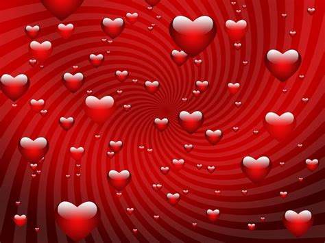 Red Valentine Hearts Wallpaper