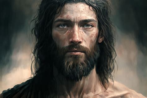 Premium Photo | John the baptist creative digital illustration painting ...