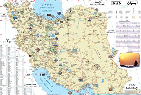 Maps of Iran | Detailed map of Iran in English | Tourist map of Iran ...