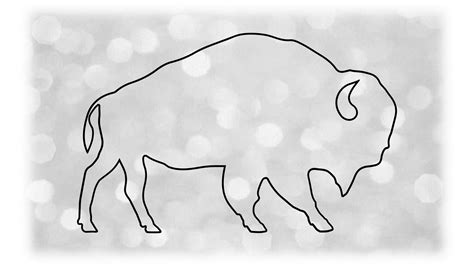 Animal Clipart: Simple Black Solid Buffalo / Bison Silhouette - Etsy Canada