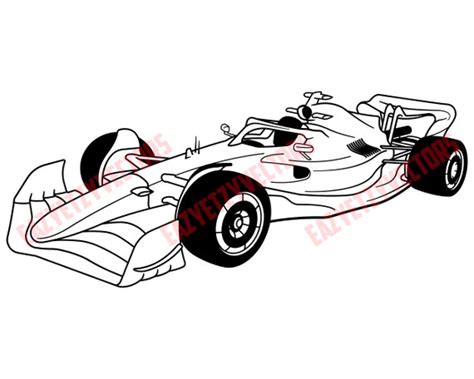 2022 Formula One F1 Car Vector File Drawing - Etsy