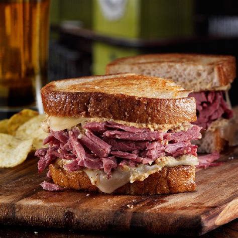 You’re in Irish pub heaven ordering a flavorful sandwich, seared rye stacked high with beef ...