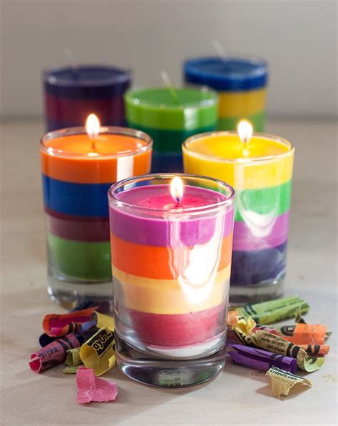 DIY: Crayon Candles | Noël bricolage décoration, Comment faire une bougie, Diy noël