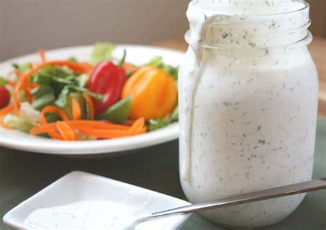 The Best Homemade Ranch Salad Dressing - Barefeet in the Kitchen