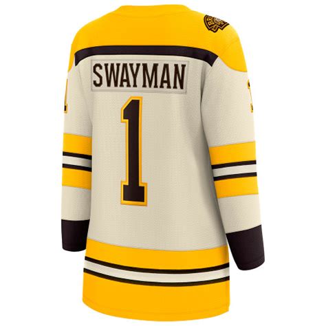 Swayman Centennial Fanatics Breakaway Third Jersey