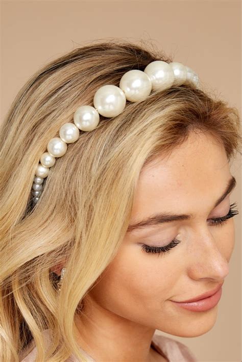 From The Top Pearl Headband – Red Dress | Top pearl, Pearl headband, Pearls