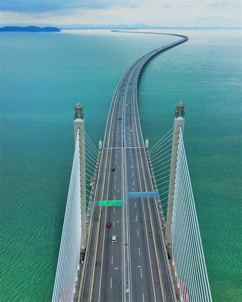 Penang Bridge Bird's Eye View by Seasia - Penang Bridge