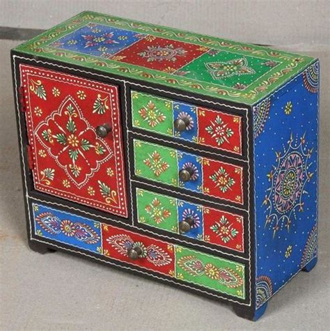 Special Hand Painted Jewellery Box - JUGs Indian Furniture, UK