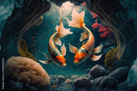 4K Underwater Koi Fish Wallpaper, Landscape, beautiful and calming ...