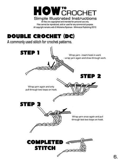 Crochet - Free Simple Illustrated Instructions | Crochet stitches guide ...