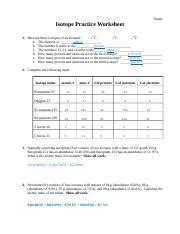 Isotope-Practice-Worksheet-KEY.doc - Name: Isotope Practice Worksheet ...