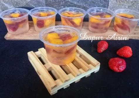 Resep Puding Buah Segar Cup Mini