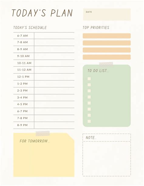 Daily Planner Time Blocked Schedule - Etsy