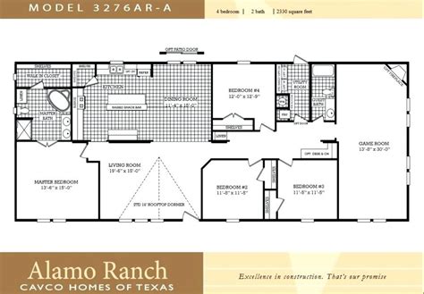 Single Wide 4 Bedroom Floor Plans - floorplans.click