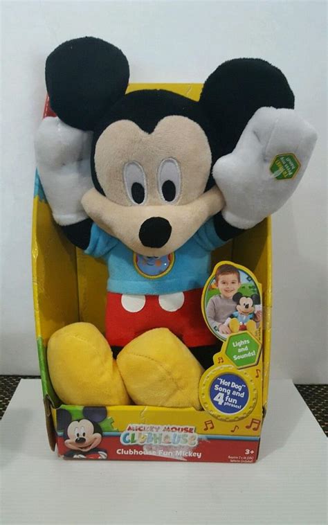 MICKEY MOUSE Clubhouse Fun PLUSH Hot Dog Song & Talks Toodles Light Up Shirt NEW | #1822381759