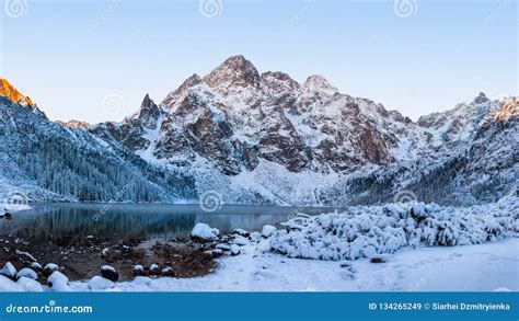 Morskie Oko Lake in Tatra Mountains at Winter Stock Image - Image of tatry, winter: 134265249