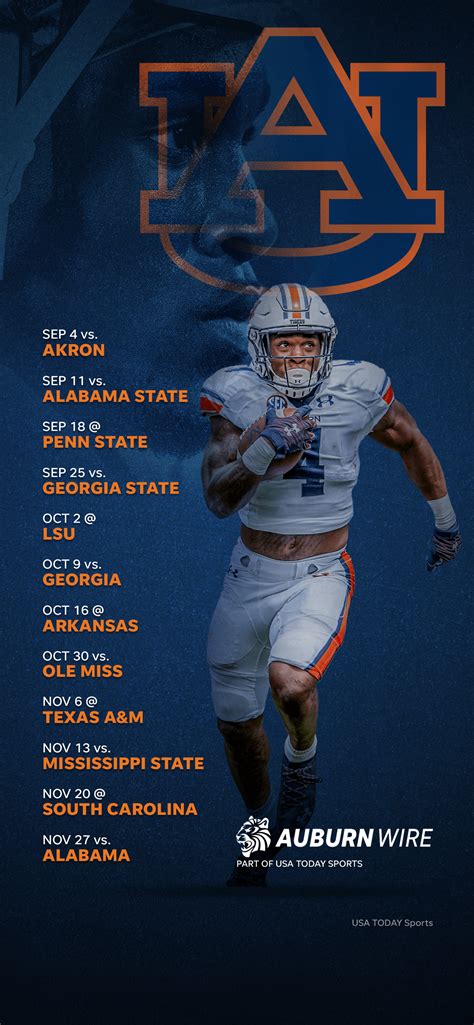 Auburn Football: Downloadable 2021 Tigers football schedule.