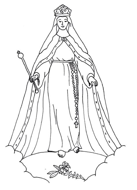 Queenship of Mary Detailed Coloring Pages, Coloring Pages To Print, Free Coloring Pages ...