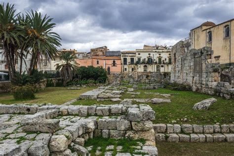 Greek ruins in Syracuse stock image. Image of italian - 88153235