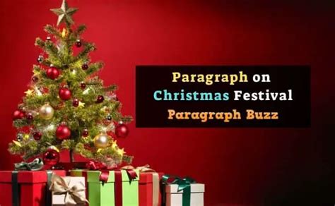 Paragraph on Christmas Festival for School and College