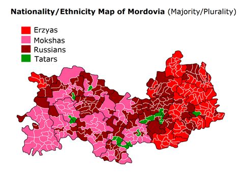 Nationality/Ethnicity Map of Mordovia : MapPorn