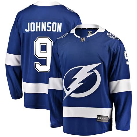 Men's Tampa Bay Lightning Tyler Johnson Fanatics Branded Blue Home ...