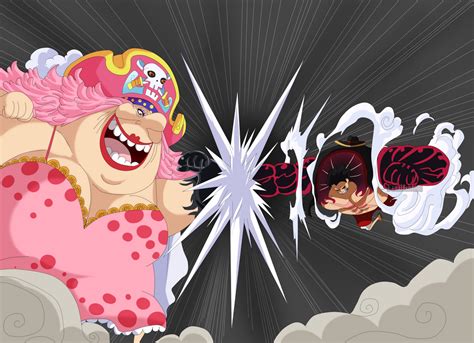 Luffy vs Big Mom (One Piece CH. 871) by FanaliShiro on DeviantArt