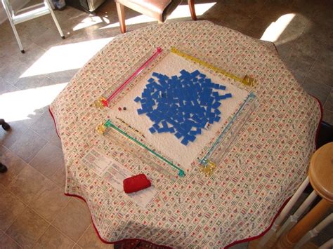 Mahjong table cover | Table covers, Mahjong table, Holiday decor