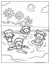 20 Swimming Coloring Pages Free PDF Printables sketch template