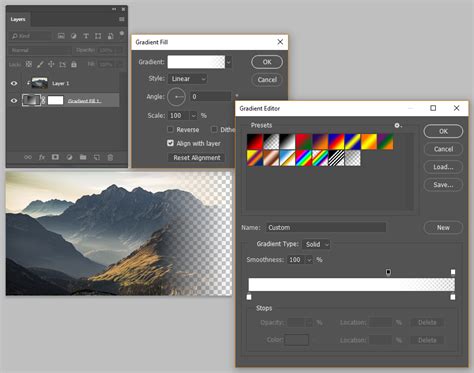 adobe photoshop - Editing Gradient Mask Once Applied - Graphic Design ...