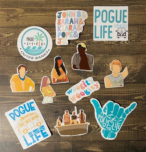 Outer Banks Stickers / Pogue Life Stickers / John B Sticker / - Etsy UK