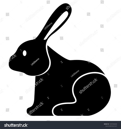 Side View Rabbit Stock Vector (Royalty Free) 1031943220 | Shutterstock