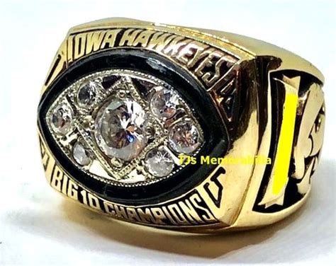 1985 IOWA HAWKEYES BIG TEN FOOTBALL CHAMPIONSHIP RING - Buy and Sell ...