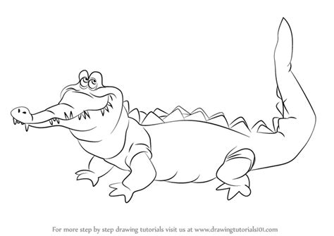 Step by Step How to Draw The Crocodile from Peter Pan ...