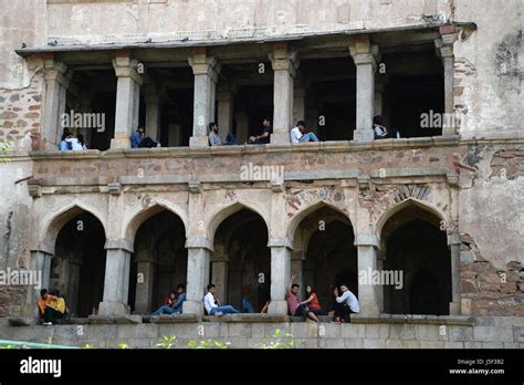 India, Delhi 2017. Deer Park. Hauz Khas village fort Stock Photo - Alamy