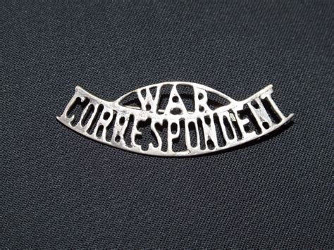 War Correspondent Badge in Sterling Silver in Misc / other badges