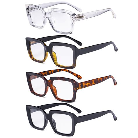 Reading Glasses Sturdy Readers Thicker Frame 4 Pack for Women – eyekeeper.com