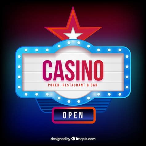 Free Vector | Light casino sign background